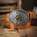 Cinto Country Fivela Cavalo e Ferradura Couro PU