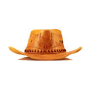 Chapéu Country Couro Legítimo Vaquejada Caramelo