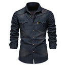 Camisa Country Algodão Estilo Jeans