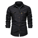 Camisa Country Algodão Estilo Jeans
