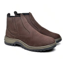 Botina Resistente Couro AgroWork Marrom