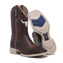 Bota Country Masculina Cano Alto Premium Marrom