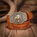 Cinto Country Fivela American Bull Couro PU