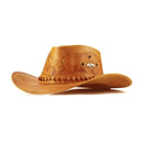 Chapéu Country Couro Legítimo Vaquejada Caramelo