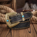 Cinto Country Fivela Joia do Deserto Couro PU