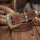 Cinto Country Fivela Joia do Deserto Couro PU