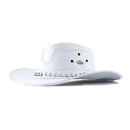 Chapéu Country Couro Legítimo Vaquejada Branco