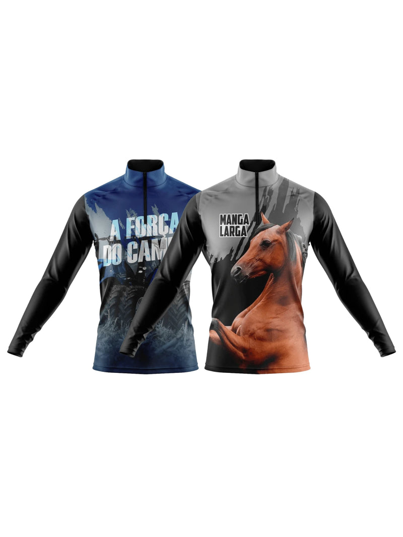 Camisas Agro com Proteção Solar  UV - Compre 1 & Leve 2