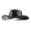 Chapéu Country Couro Legítimo Vaquejada Preto