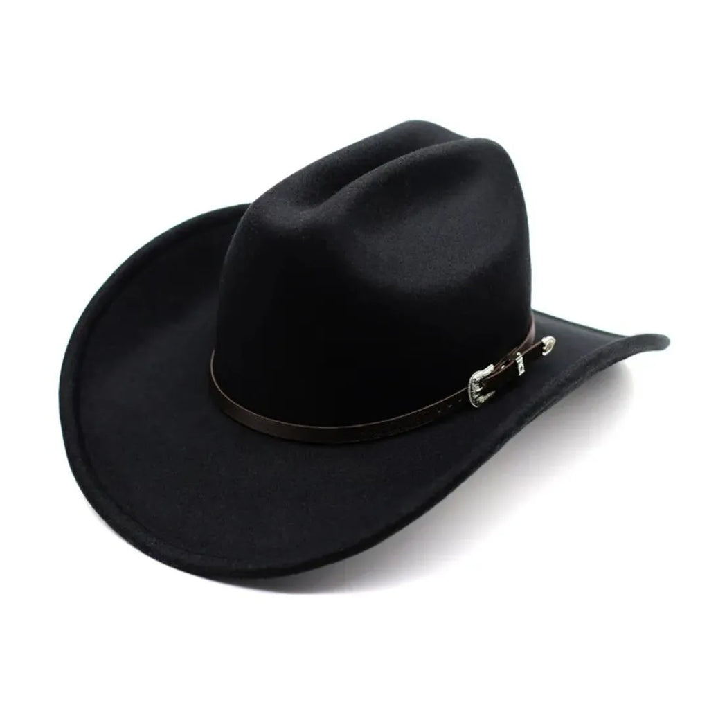 Chapéu Cowboy Veludo Rodeio Preto