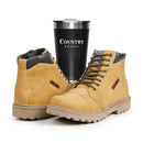 Botina Masculina Coturno Moderna + Copo Térmico