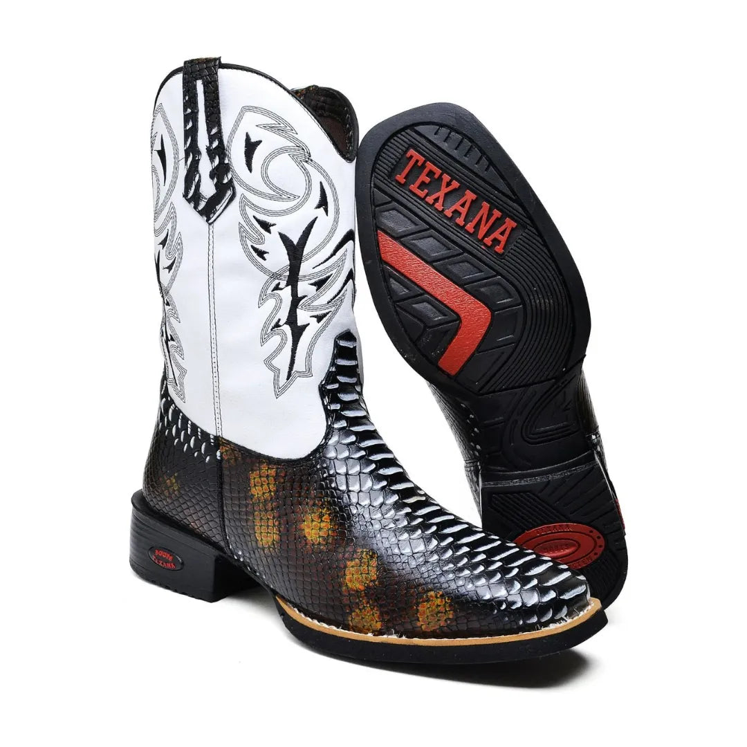 Bota Texana Cano Alto Estilo Cobra
