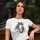 Camisa Feminina Cavalo Babylook Country