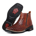 Bota Country Masculina Couro Estilo Casco de Tatu