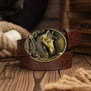 Cinto Country Fivela Cavalo Appaloosa Couro PU