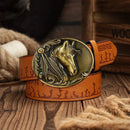 Cinto Country Fivela Cavalo Appaloosa Couro PU