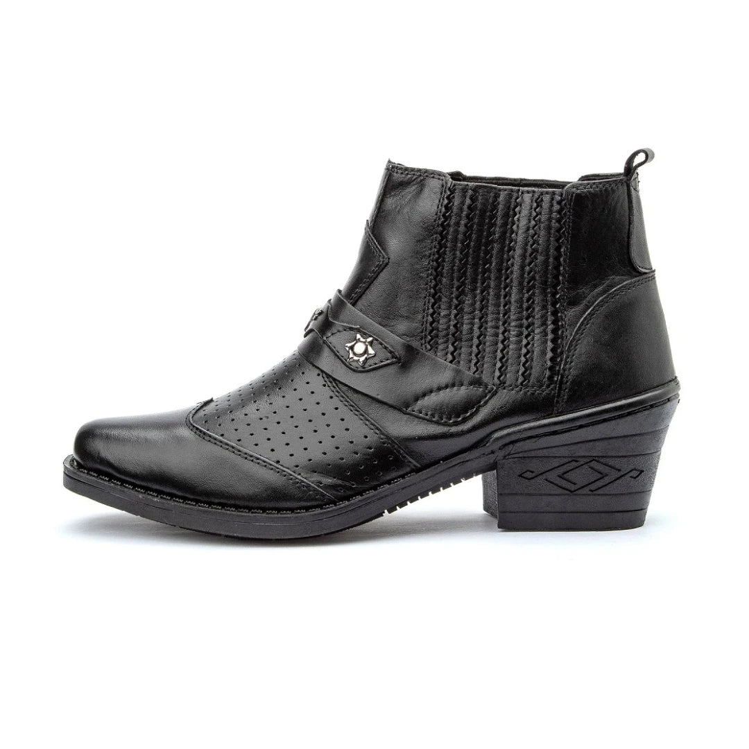 Bota Estilo Sheriff Americano Couro Legítimo