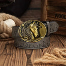 Cinto Country Fivela Cavalo Appaloosa Couro PU