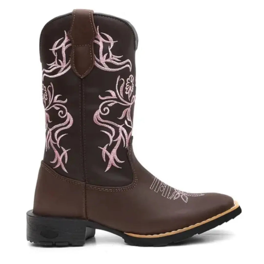 Bota Country Feminina CowGirl Couro Legítimo (FRETE GRÁTIS)