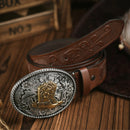 Cinto Country Fivela Bota & Espora Couro PU