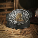 Cinto Country Fivela Bota & Espora Couro PU