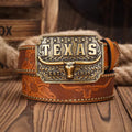 Cinto Country Fivela Touro Texas Couro PU