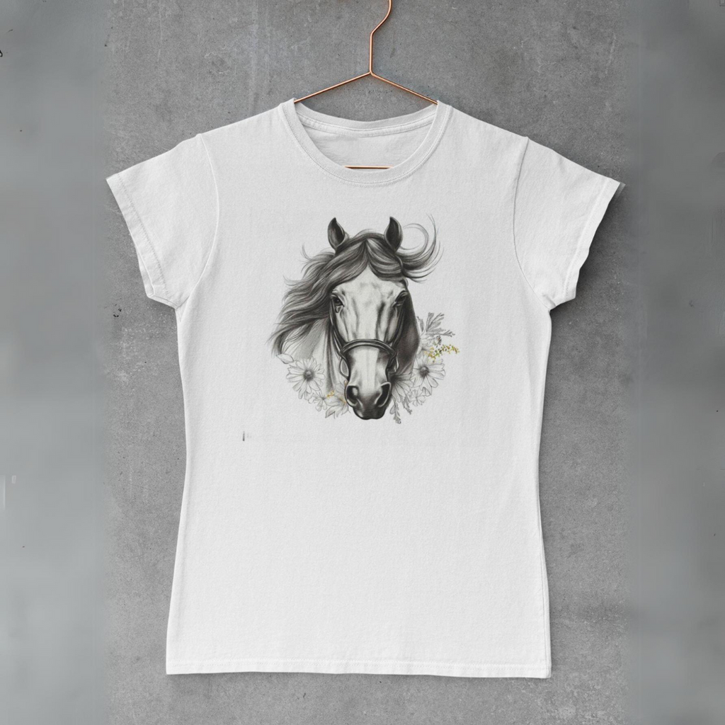 Camisa Feminina Cavalo Babylook Country