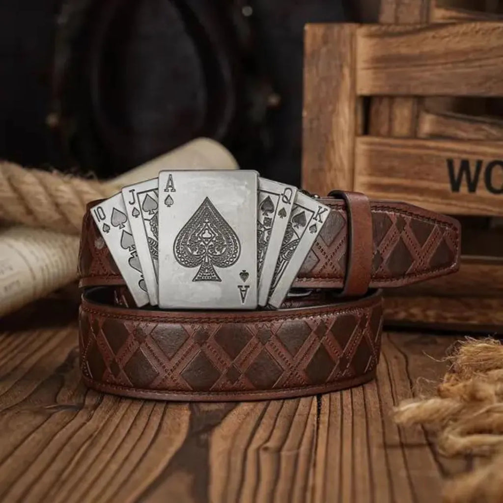 Cinto Country Fivela Truco Couro PU