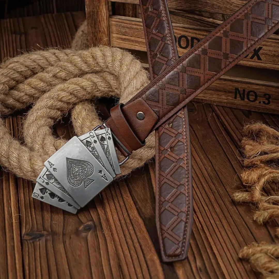 Cinto Country Fivela Truco Couro PU