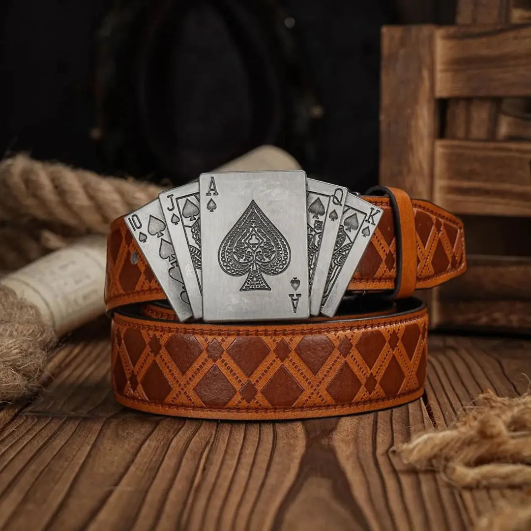 Cinto Country Fivela Truco Couro PU