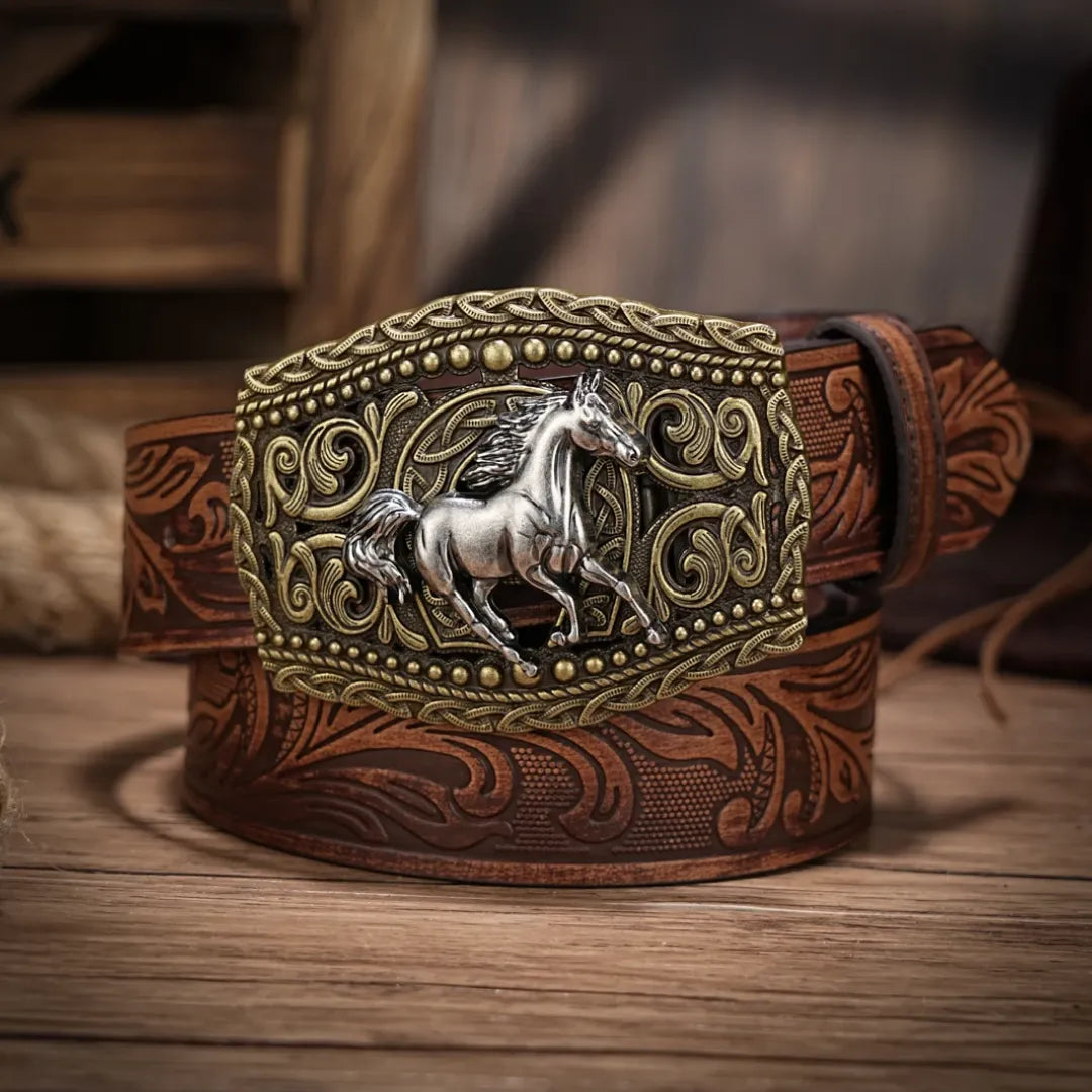 Cinto Country Fivela Corcel Couro PU