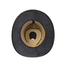 Chapéu Country Couro Legítimo Vaquejada Preto