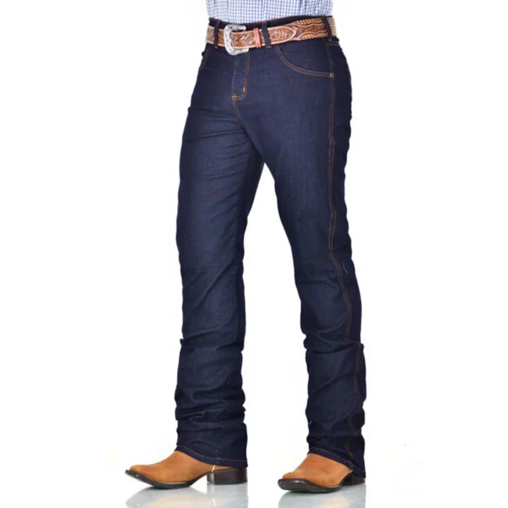 Calça Country Masculina Tecido Premium Azul Escuro