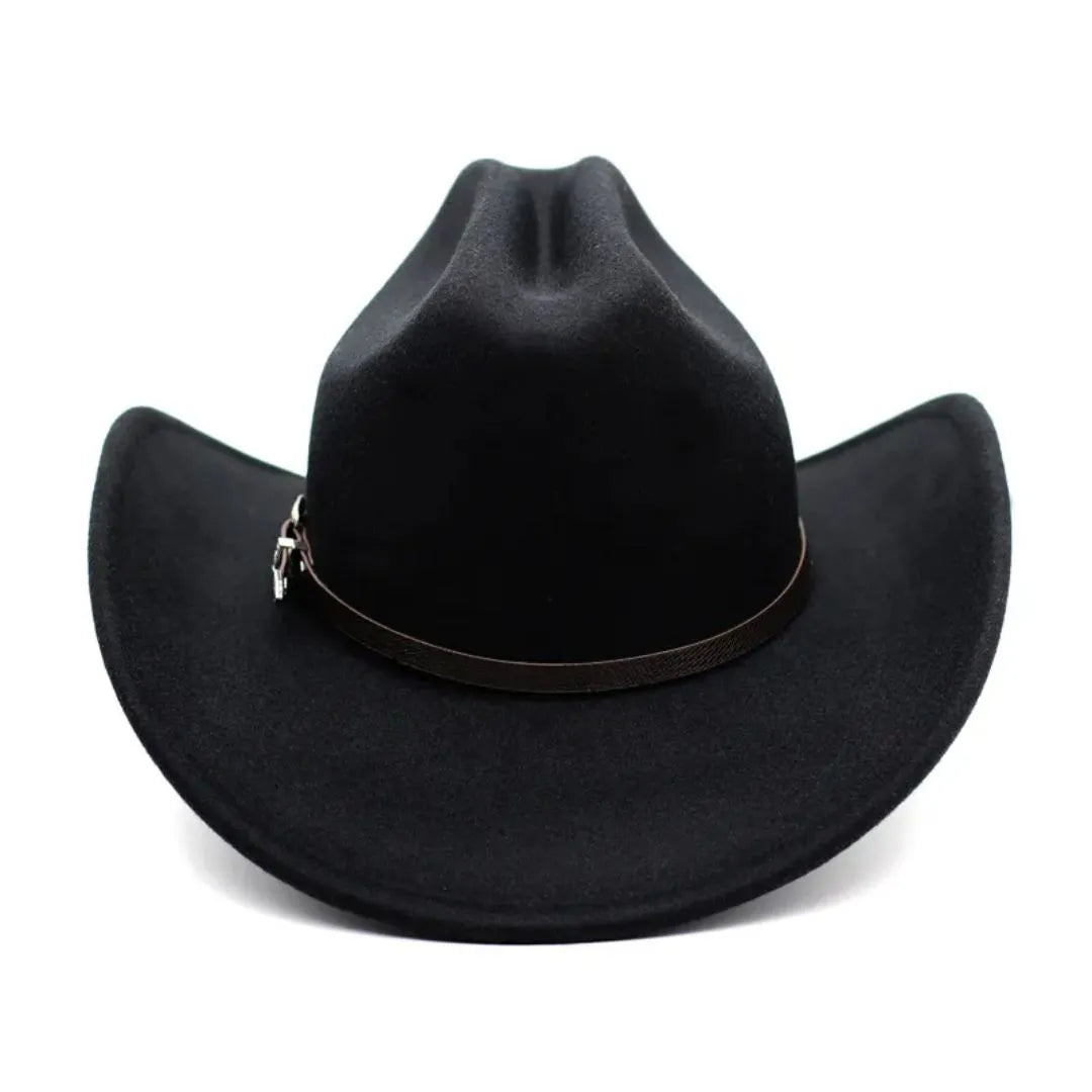 Chapéu Cowboy Veludo Rodeio Preto
