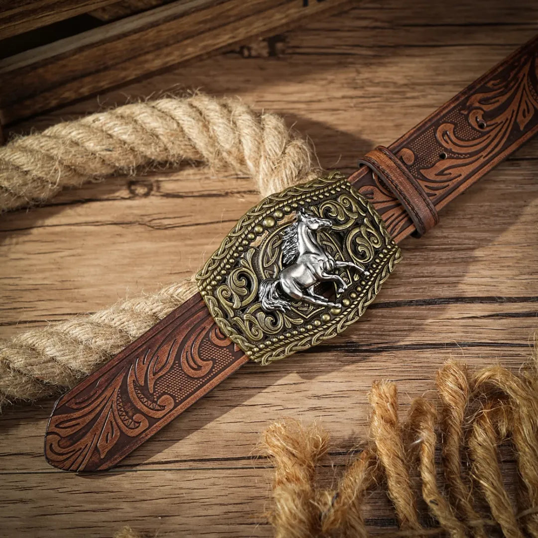 Cinto Country Fivela Corcel Couro PU