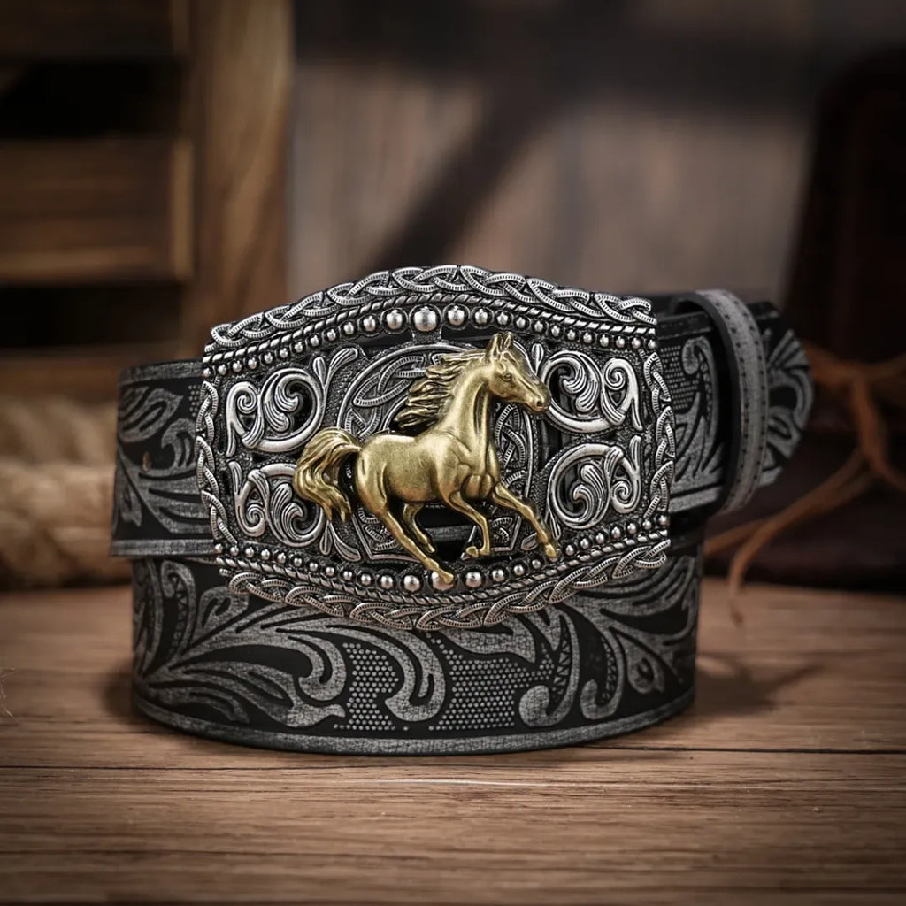 Cinto Country Fivela Corcel Couro PU