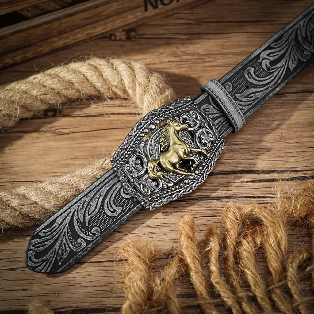 Cinto Country Fivela Corcel Couro PU