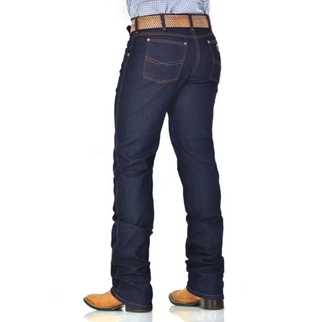 Calça Country Masculina Tecido Premium Azul Escuro
