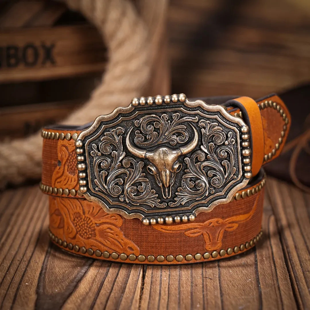 Cinto Country Fivela Guzerá Couro PU