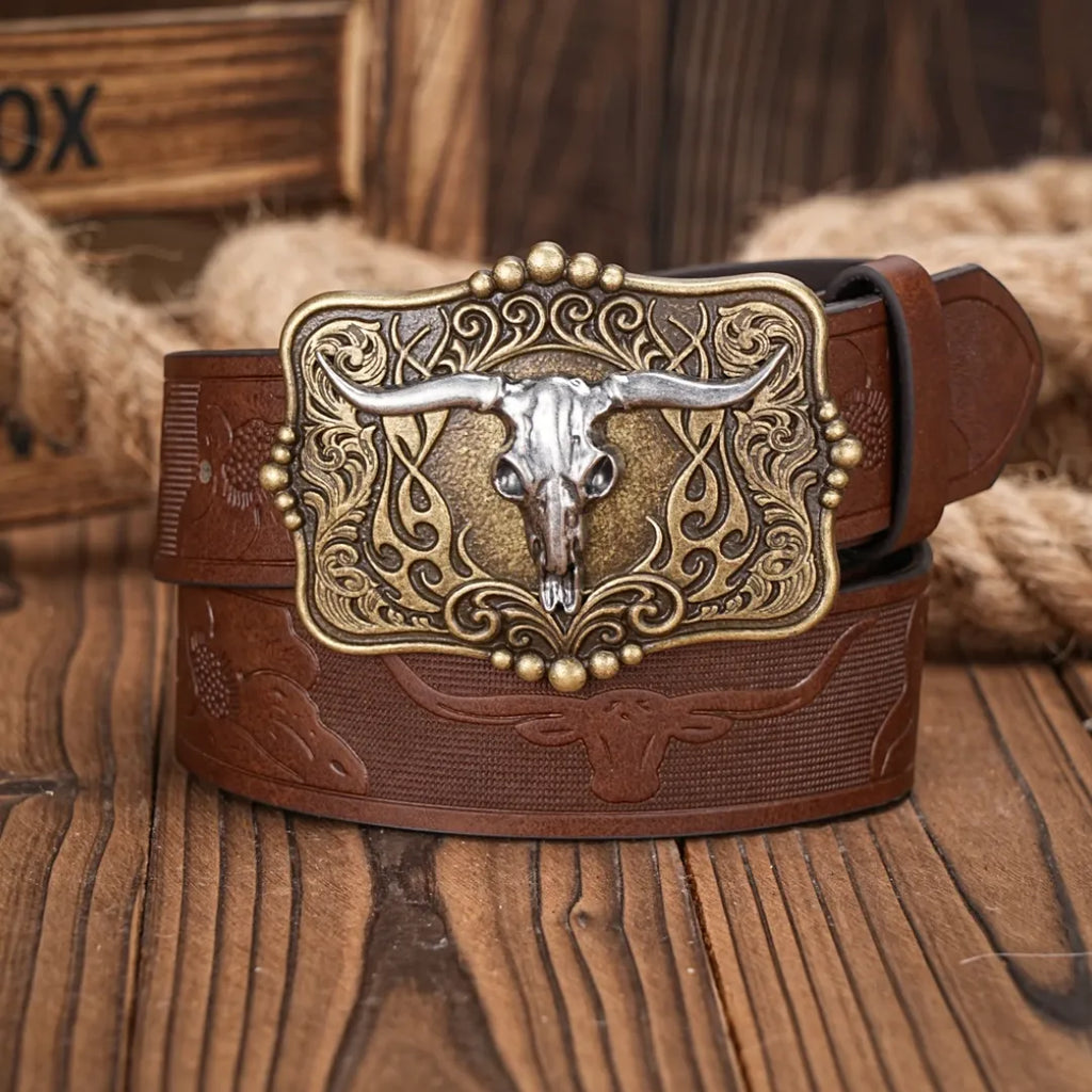 Cinto Country Fivela Gado Caracu