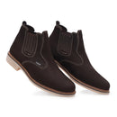 Botina Masculina Couro Legítimo Marrom