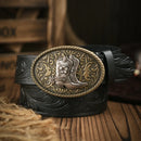 Cinto Country Fivela Bota com Flor Couro PU