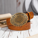 Cinto Country Fivela Flor do Texas PU