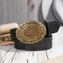 Cinto Country Fivela Flor do Texas PU