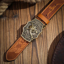 Cinto Country Fivela American Bull Couro PU