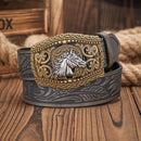 Cinto Country Fivela Cavalo Puro Sangue Couro PU