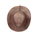 Chapéu Country Couro Legítimo Vaquejada Marrom