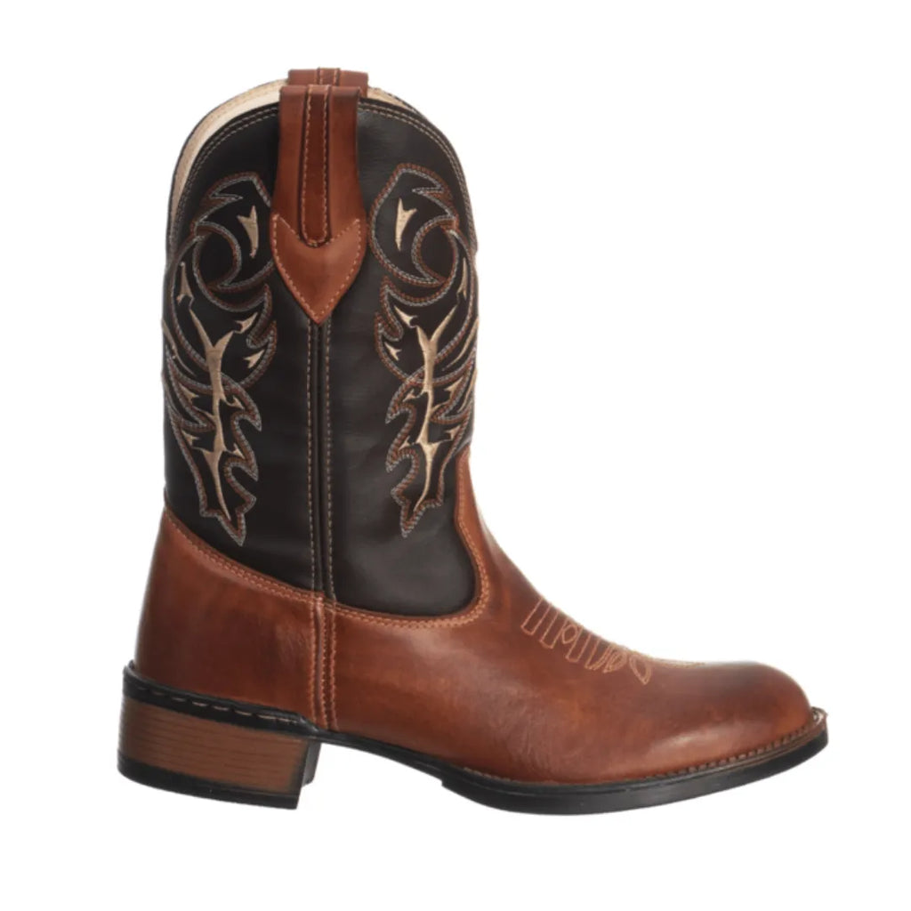 Bota Country Masculina Cano Alto Marrom Colorado