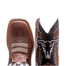 Bota Country Masculina Cano Alto Marrom Rocky Mountains