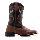 Bota Country Masculina Cano Alto Marrom Rocky Mountains